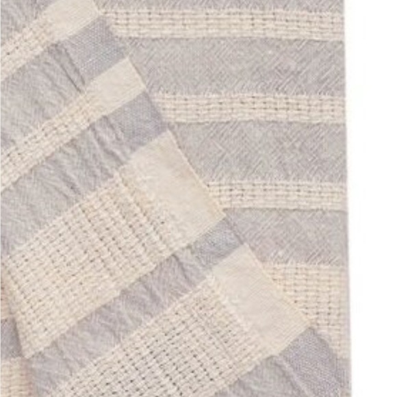 Organic Cotton Loom Weave Spa Bath Towel Gray + Natural Stripe - Picture 9 of 16